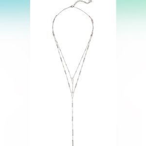 Kendra Scott Adelia Silver Y Necklace